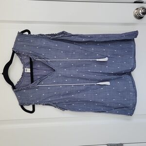 Old Navy Blue Tank Top With Tie Size Large